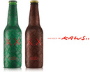KAWSが メキシカンビールのボトルをデザインしたようです。