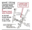 グッドシングのリアルショップが2日間限定で原宿にオープン！