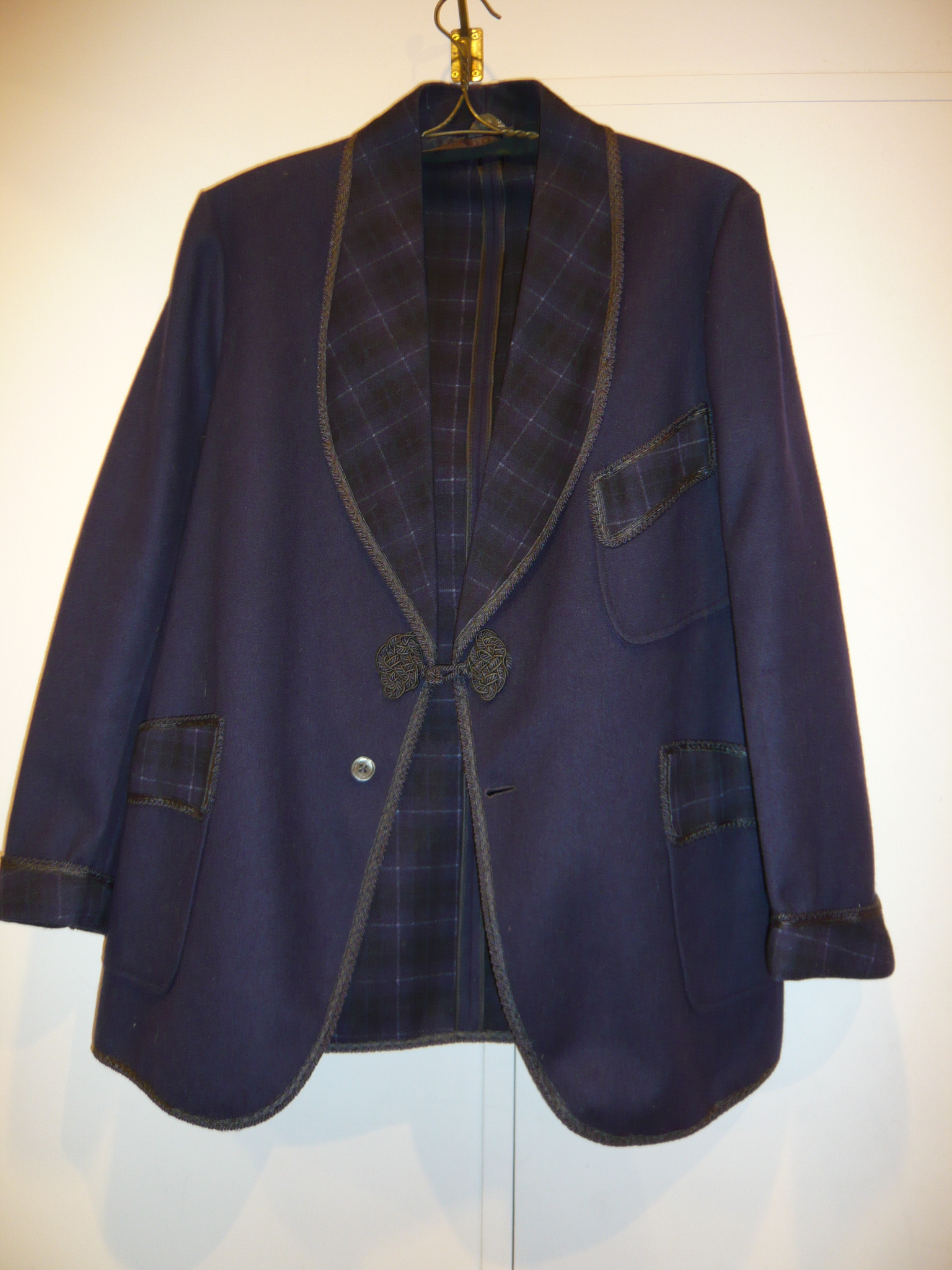 古着 50-60s ショールカラー フランネル ウール スモーキング