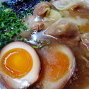 ラーメン茂木　　雲呑麺+味付き玉子