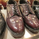 Vintage Studs Wing Tip Shoes