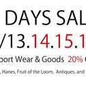 4DAYS SALE