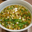 びぎ屋 醤油つけめん 半熟玉子入り 大盛