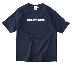 9.flaph×SLAM LINE LOGO TEE NAVY.jpg