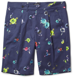 Raf Simons navy floral shorts.jpg