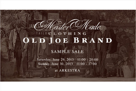 OLD JOE初となる、一日限りのサンプルセール、開催。