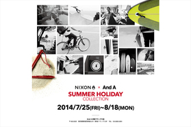 NIXONの新作が並ぶ、期間限定のPOP UP STORE。