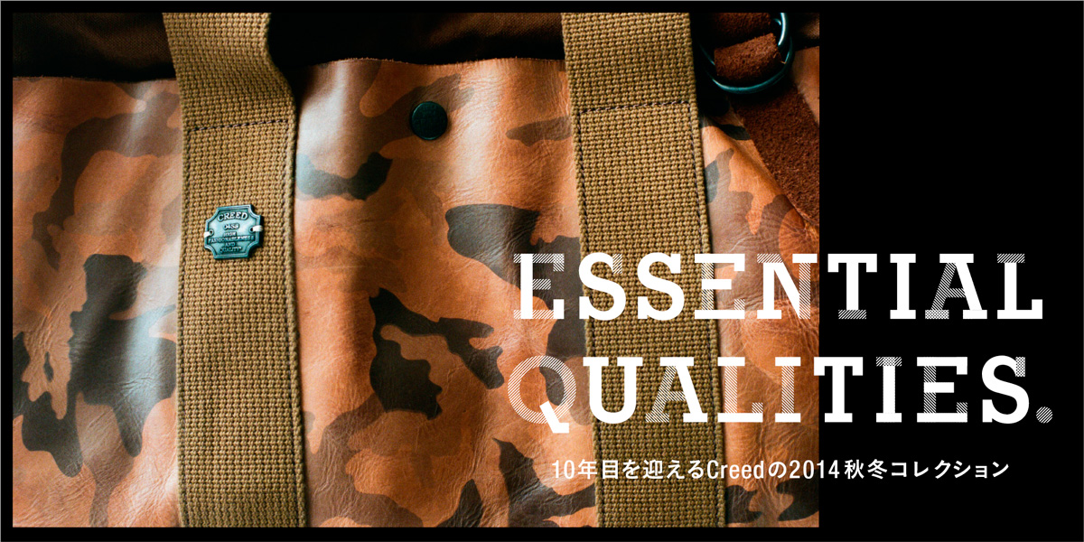 Essential Qualities. 10周年を迎えるCreedの2014秋冬コレクション 