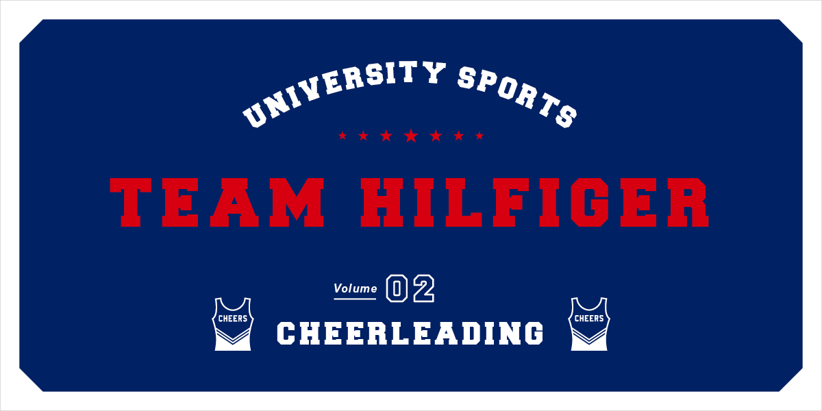 TEAM HILFIGER  UNIVERSITY SPORTS VOL.2 CHEERLEADING TOMMY HILFIGER × HOUYHNHNM