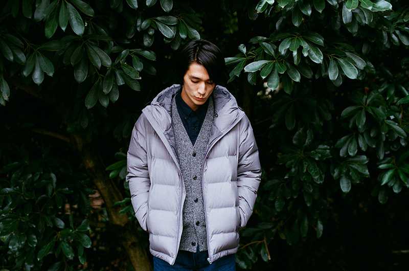 UNIQLO/ユニクロ ストレッチウールブレンド ダウンジャケットK2685