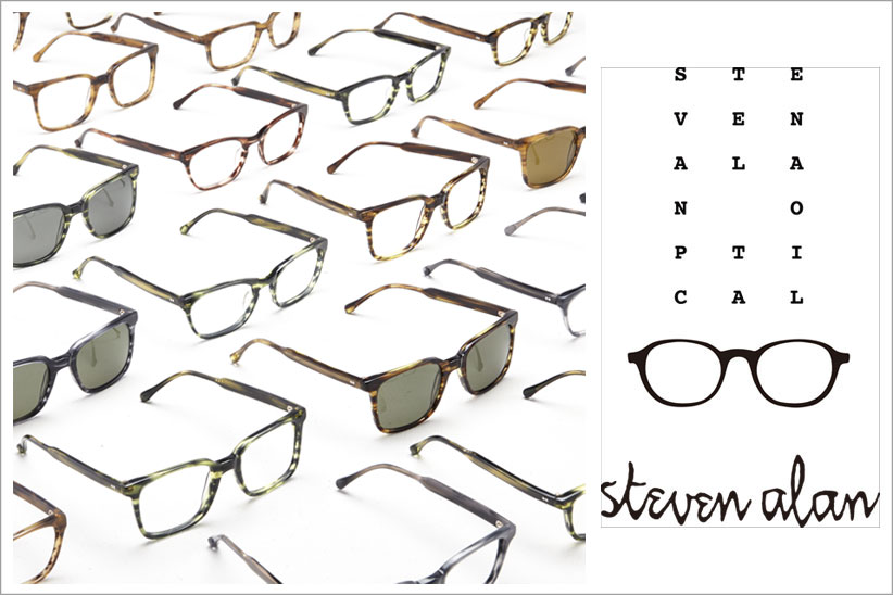 知的なメガネが揃います。スティーブン アランのオプティカルラインが国内展開をスタート！