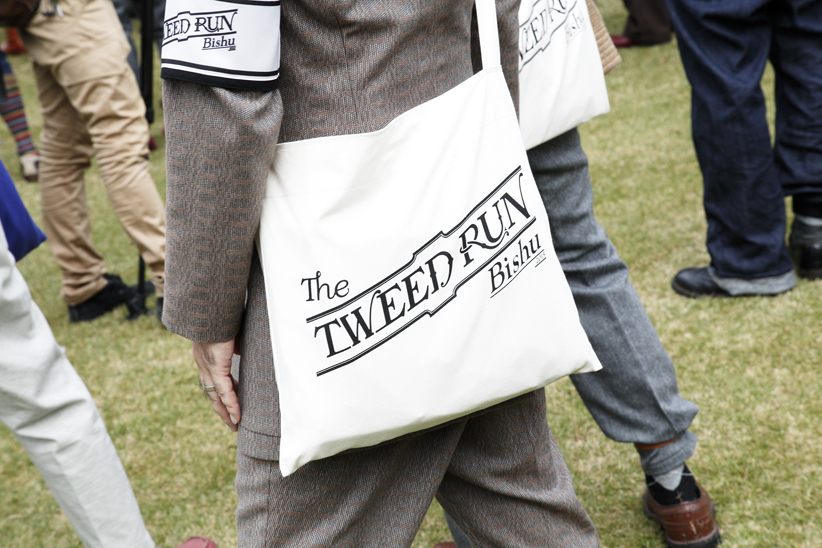 日本が誇る毛織物産地・尾州にて行なわれた「The Tweed Run Bishu 2015」。