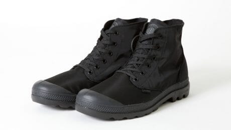 Palladium's rain shoes, specially ordered by Oshmans, are the perfect solution for the rainy season .