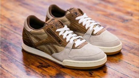 デザインモチーフは木製のテニスラケット。リーボック クラシックとミタスニーカーズのコラボモデルが登場。