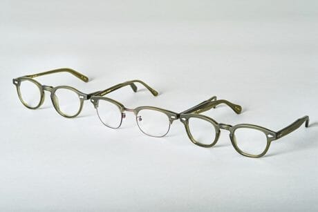Unique colors that you won't find anywhere else. Todd Snyder and Moscot teamed up for this eyewear.
