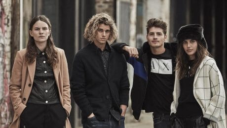 A|X Armani Exchange's advertising campaign featuring "four young people" who are currently the center of attention.