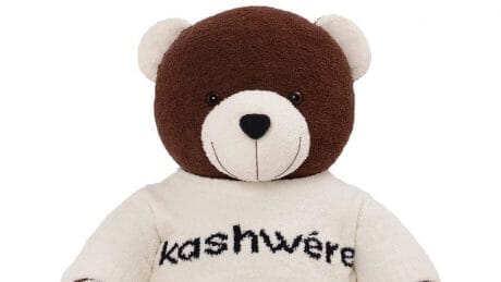 The one and only "Kash Bear" in the world. It will be sold at a charity auction.