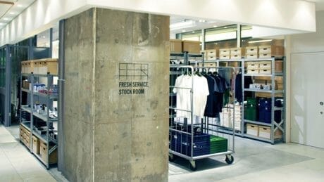 Fresh Service Stockroom, with its cool bare concrete, opens in Nagoya.