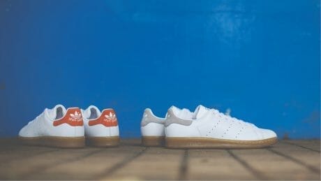 No way matching. Stan Smiths with gum sole specifications are now available.