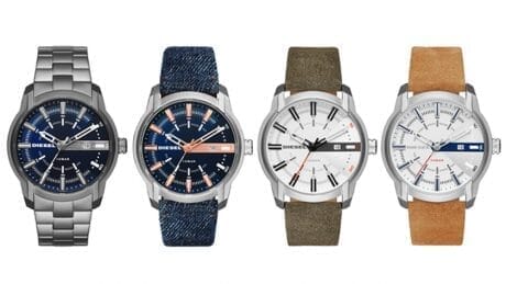 Diesel's watch collection "Diesel Time Frames" radiates a man's sex appeal.