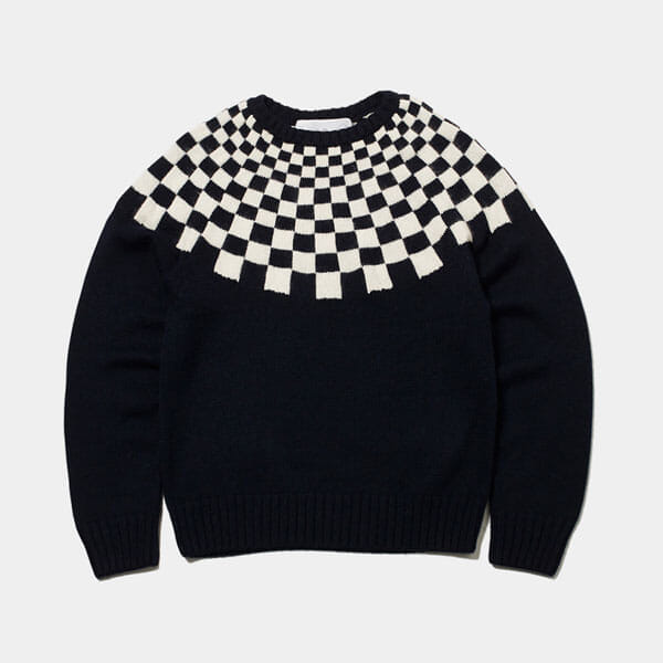 01FRAGMENT CHECKER SKI SWEATER