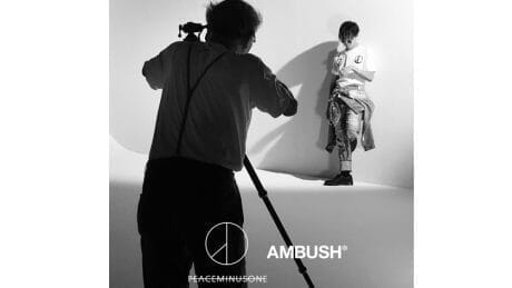 ピースマイナスワン×アンブッシュ®の刺激的なコラボレーション。ビジュアルの撮影はアラーキーです。