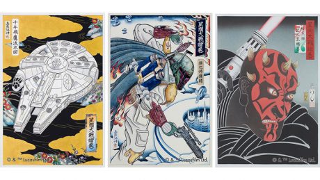 昨年即完売したスターウォーズ浮世絵、再び。IDC OTSUKAにて。