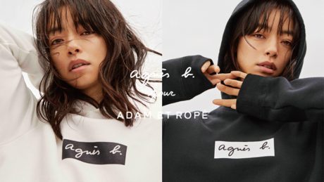 90年代のにおいを放つ、アニエスベーのロゴを巧みに使ったパーカが新春に登場です。