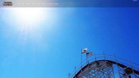 Standard California's website has been completely renewed. The pleasant atmosphere of the local area is in the air.