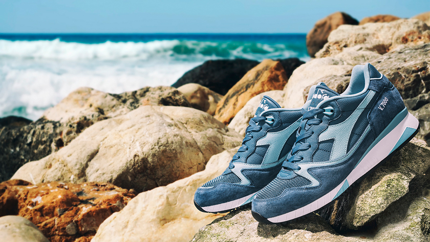 カプリ島の風景を宿したディアドラのスニーカー。一際目を引くカラー