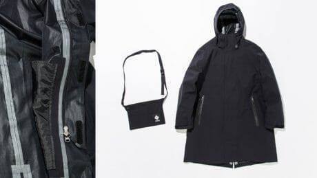 アーバンアウトドアとは正にこのこと。コロンビア・ブラックレーベルのフーデットコートが良い塩梅です。