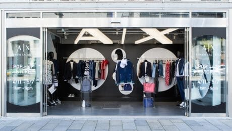 A|X Armani Exchange's appeal! A pop-up store was opened in Omotesando.
