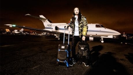Outstanding coolness . The Burton x Steve Aoki travel pack collection.