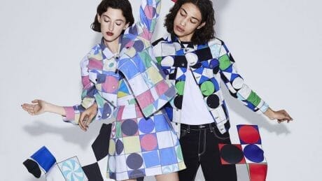 The bold graphics are impressive. Online store YOOX and emerging designers teamed up for this collection.