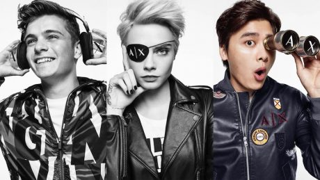 Featuring three people of different ages and nationalities, A|X Armani Exchange's Fall/Winter 2017 campaign.