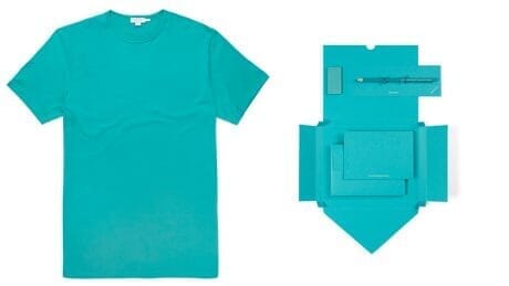 The Sunspel masterpiece T-shirt, covered in the best colors in the world.