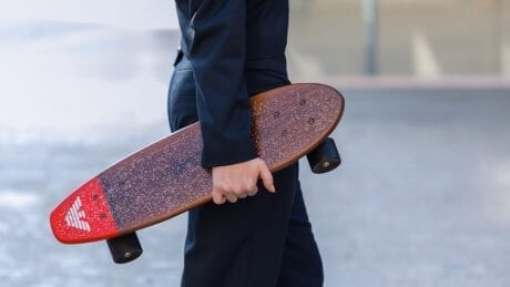 Skateboards and bicycles also launched! Emporio Armani's capsule collection.