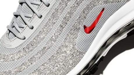 Luxurious Nike Air Max 97 covered in Swarovski crystals