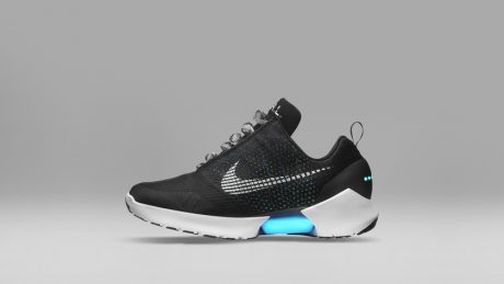 The future is on your feet. Nike HyperAdapt sales event with amazing auto-fit.
