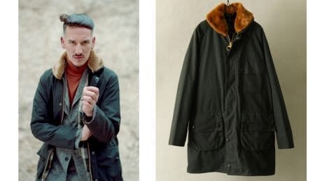 襟が変わると印象も変わる。バブアーとアーバンリサーチドアーズがコラボしたワックスドジャケット。