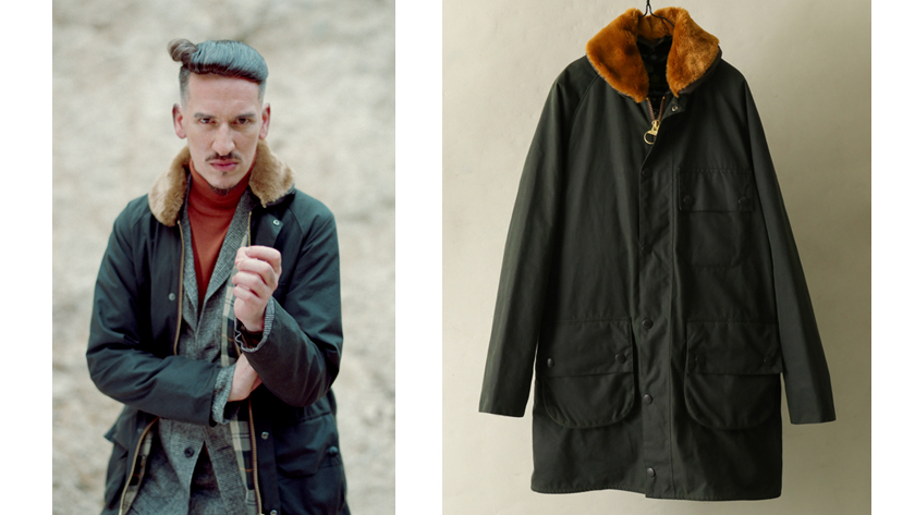 数量限定品 バブアー（Barbour）襟ファー付 売り払っ 超レア 美品