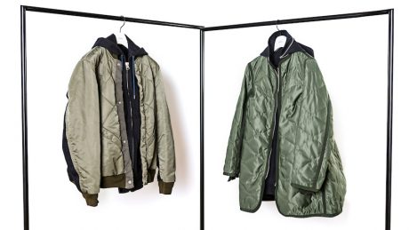 ミリタリーを大胆かつ繊細に再構築。サカイのDSMG限定コレクション。