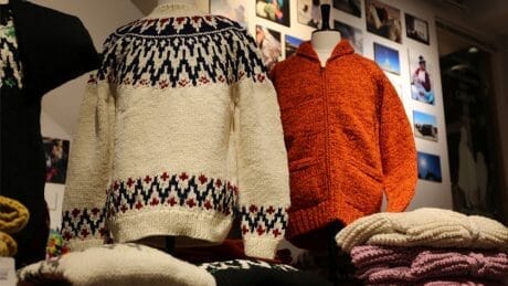 Peruvian knitwear from South America , with a lot of heart. We took a peek at the reception held at the Freaks Store.