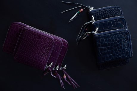 The exotic leather wallet series by Brunavoin fascinates with the texture of crocodile.