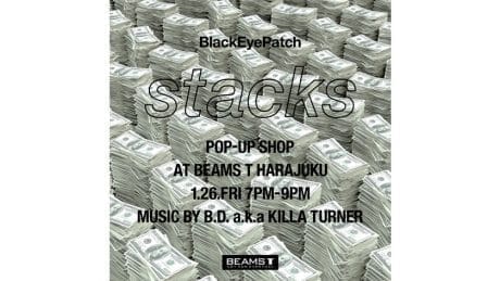 ブラックアイパッチのzine『stacks Issue 1』をテーマにしたポップアップ。