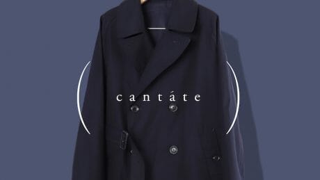 カンタータと1LDKが手がける、絶品のネイビー・トレンチコート。