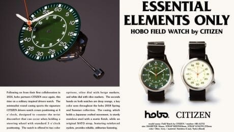 Hobo and Citizen are working together again. How about a military watch with a matte texture?