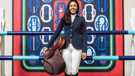 Equestrian rider Karen Pauly! Hermes has its first Japanese partner rider.