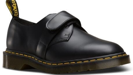 Dr. Martens x Engineered Garments . A fusion of both British and American sensibilities in shoes is completed.