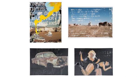 Photography and stencils meet. Exhibition by Keisuke Naito and Tsutomu Moriya.